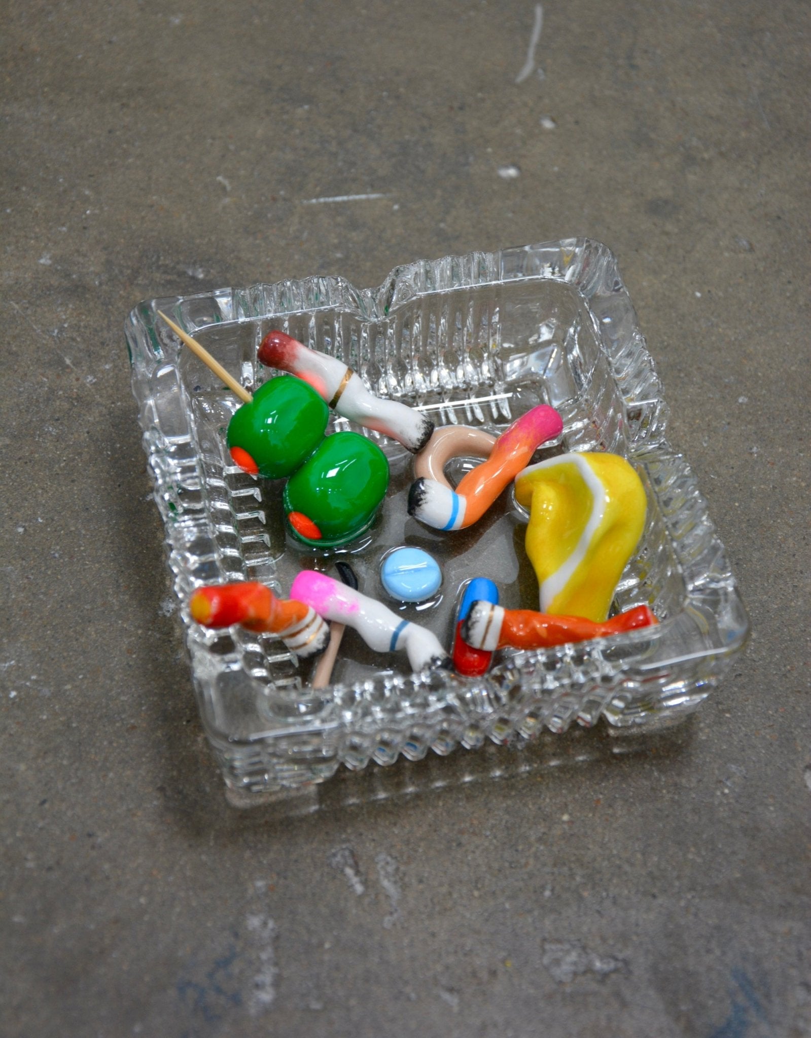 Close-up detail showing quality craftsmanship and materials - BAR SCENE ASHTRAY