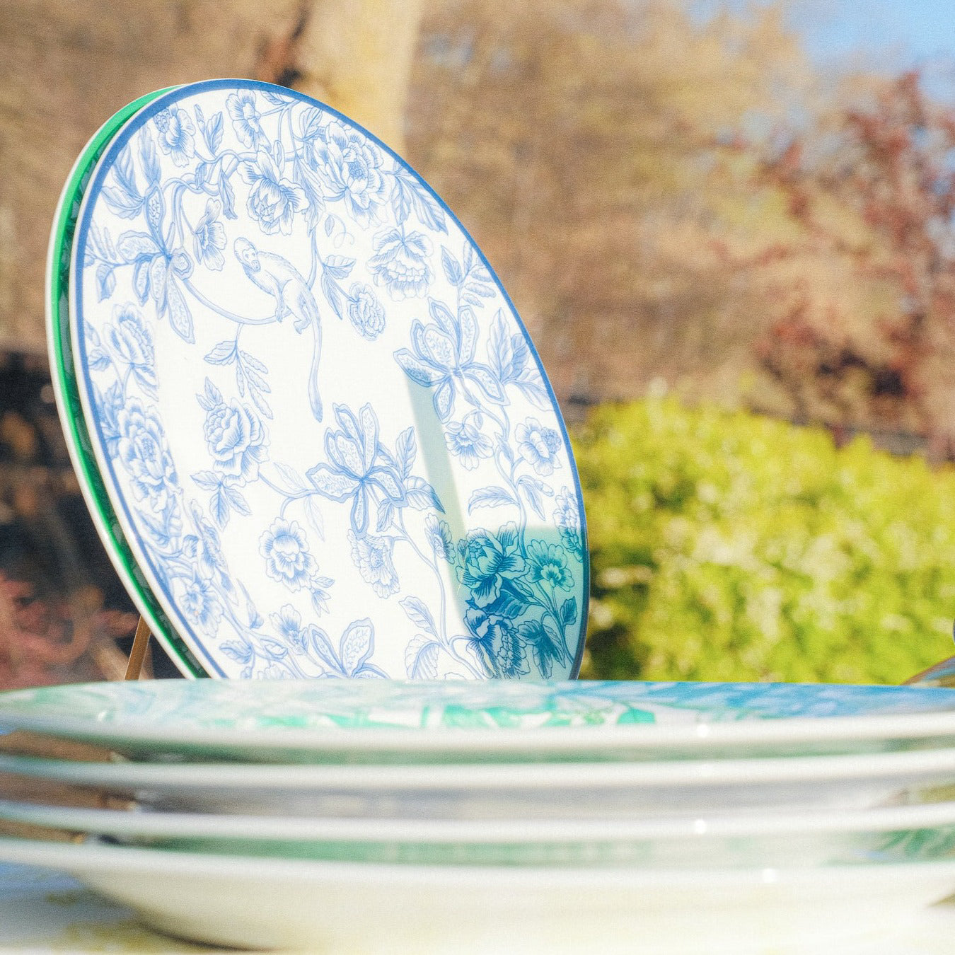 Product view 8 - Bombay Blue Starter Plate - Set of 4 (+1 Bonus Plate) - Ro'Table