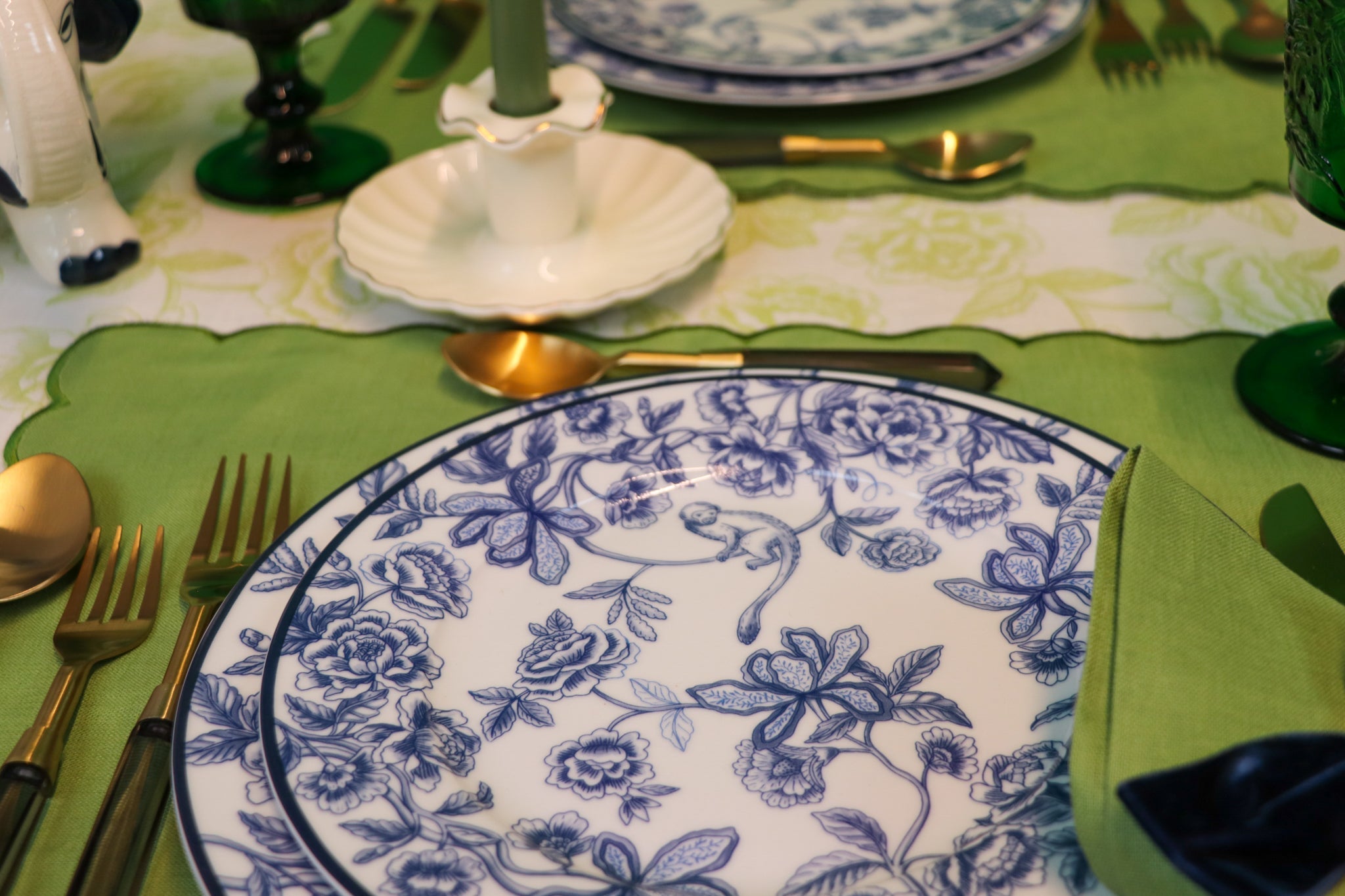 Product view 11 - Bombay Blue Starter Plate - Set of 4 (+1 Bonus Plate) - Ro'Table