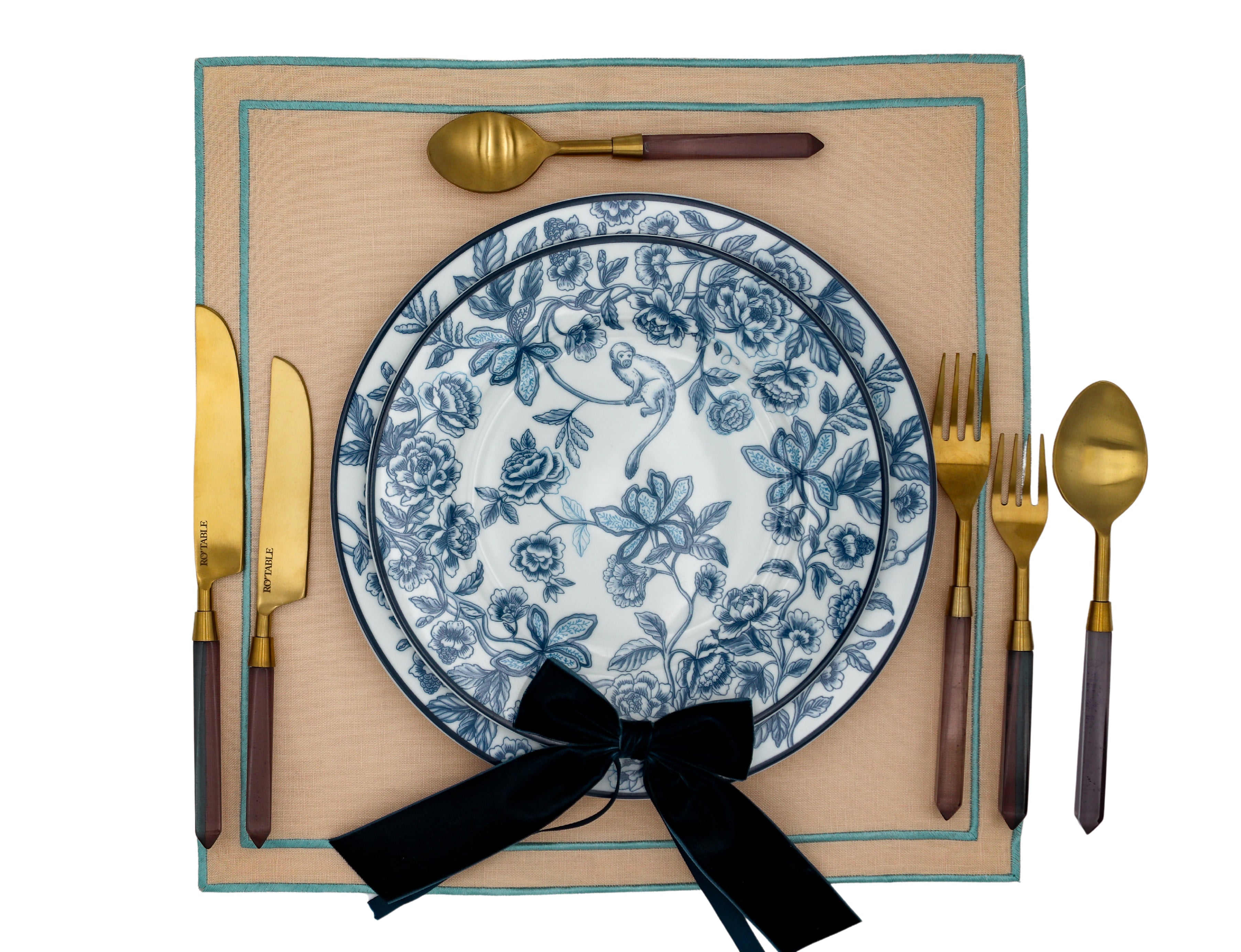 Product view 15 - Bombay Blue Starter Plate - Set of 4 (+1 Bonus Plate) - Ro'Table
