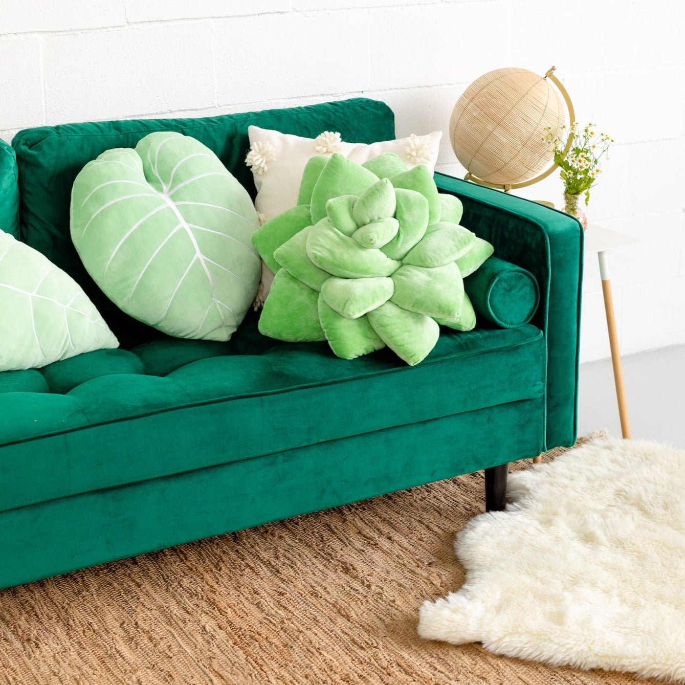 Close-up detail showing quality craftsmanship and materials - Big Pop Succulent® - Sage Green