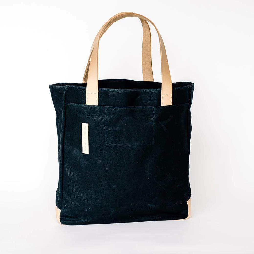 Product view 8 - Black Wax Canvas Everyday Bag - The Classic - notebooks & honey