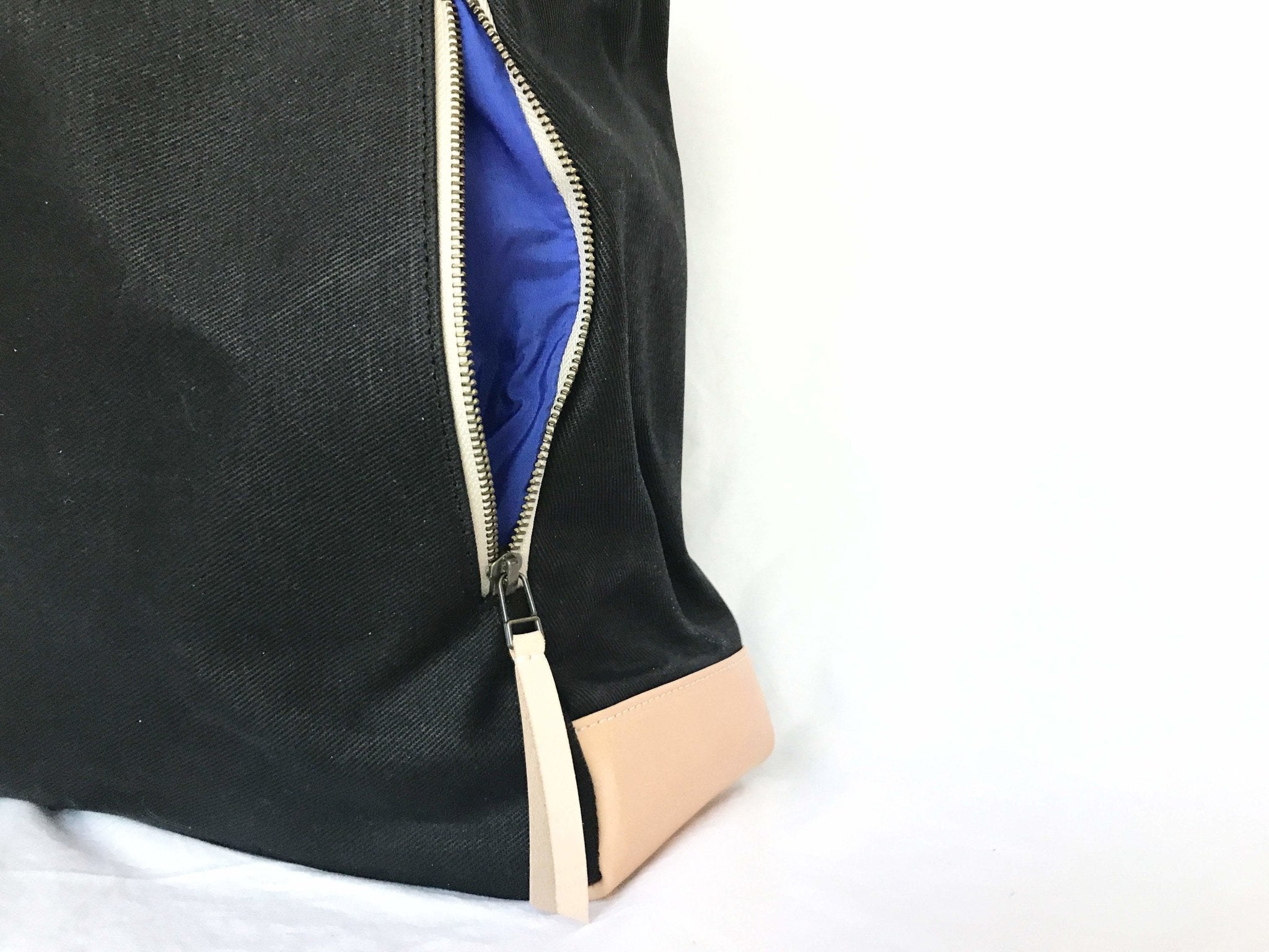 Product view 7 - Black Wax Canvas Everyday Bag - The Classic - notebooks & honey