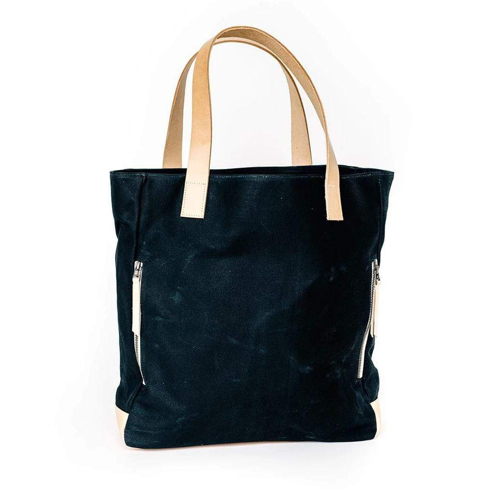 Product view 6 - Black Wax Canvas Everyday Bag - The Classic - notebooks & honey