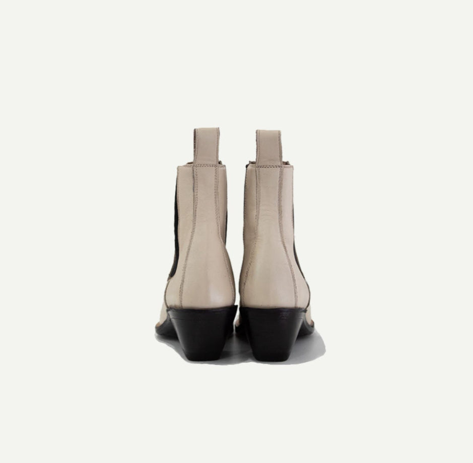 Product view 4 - M-O-NINE The Sandra Boot in Bone - M-O-NINE