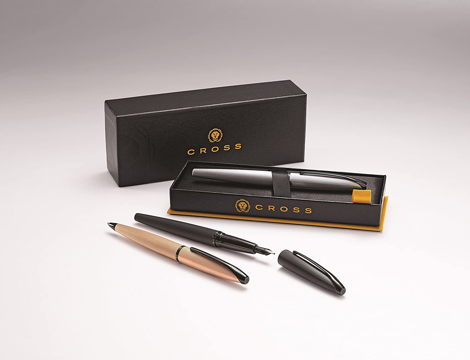Product view 5 - A.T. Cross ATX Brushed Rose Gold Ballpoint Pen - Comfortable Professio - A.T. Cross