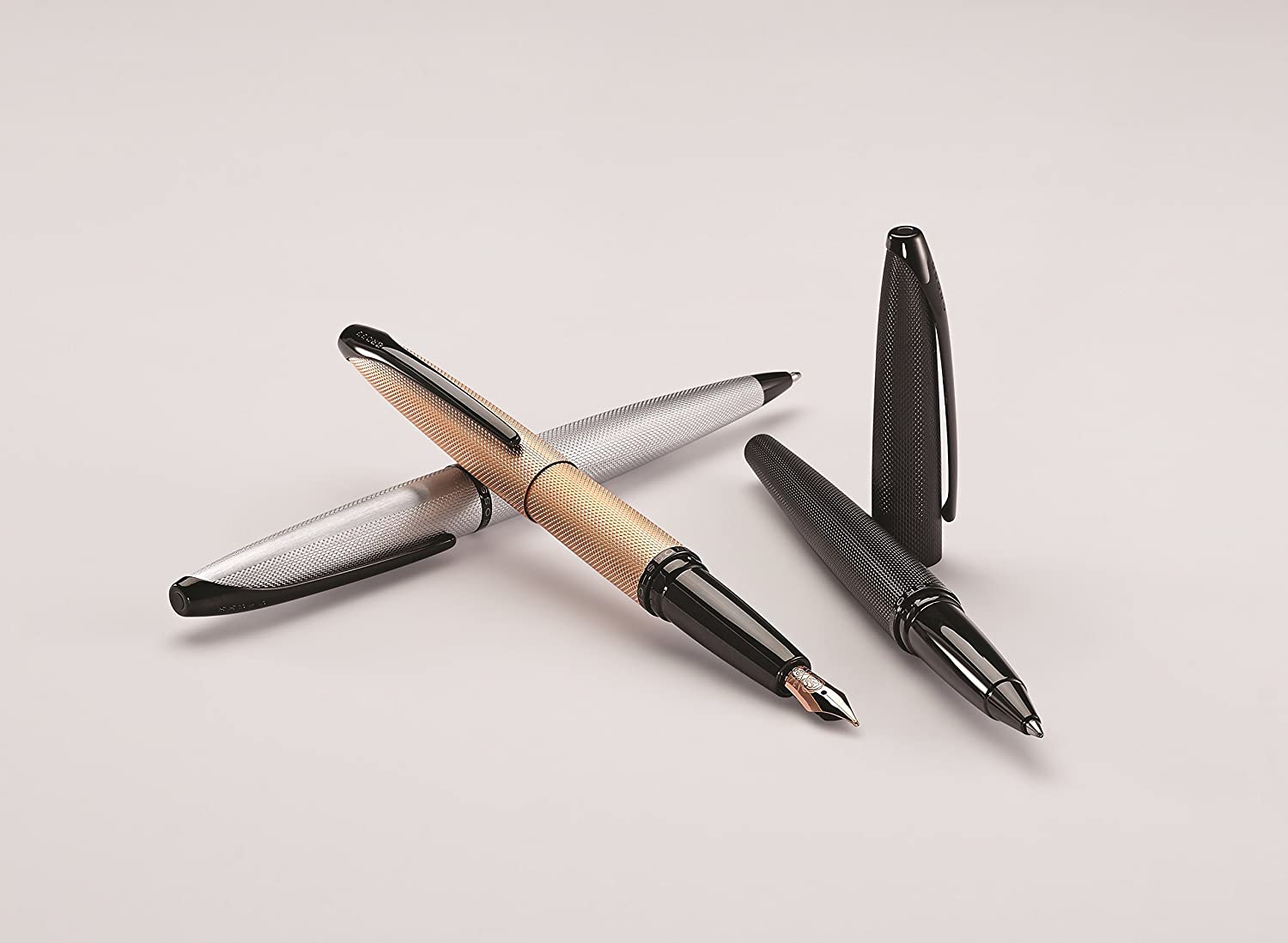 Product view 7 - A.T. Cross ATX Brushed Chrome Rollerball Pen - Natural Left-Handed Com - A.T. Cross