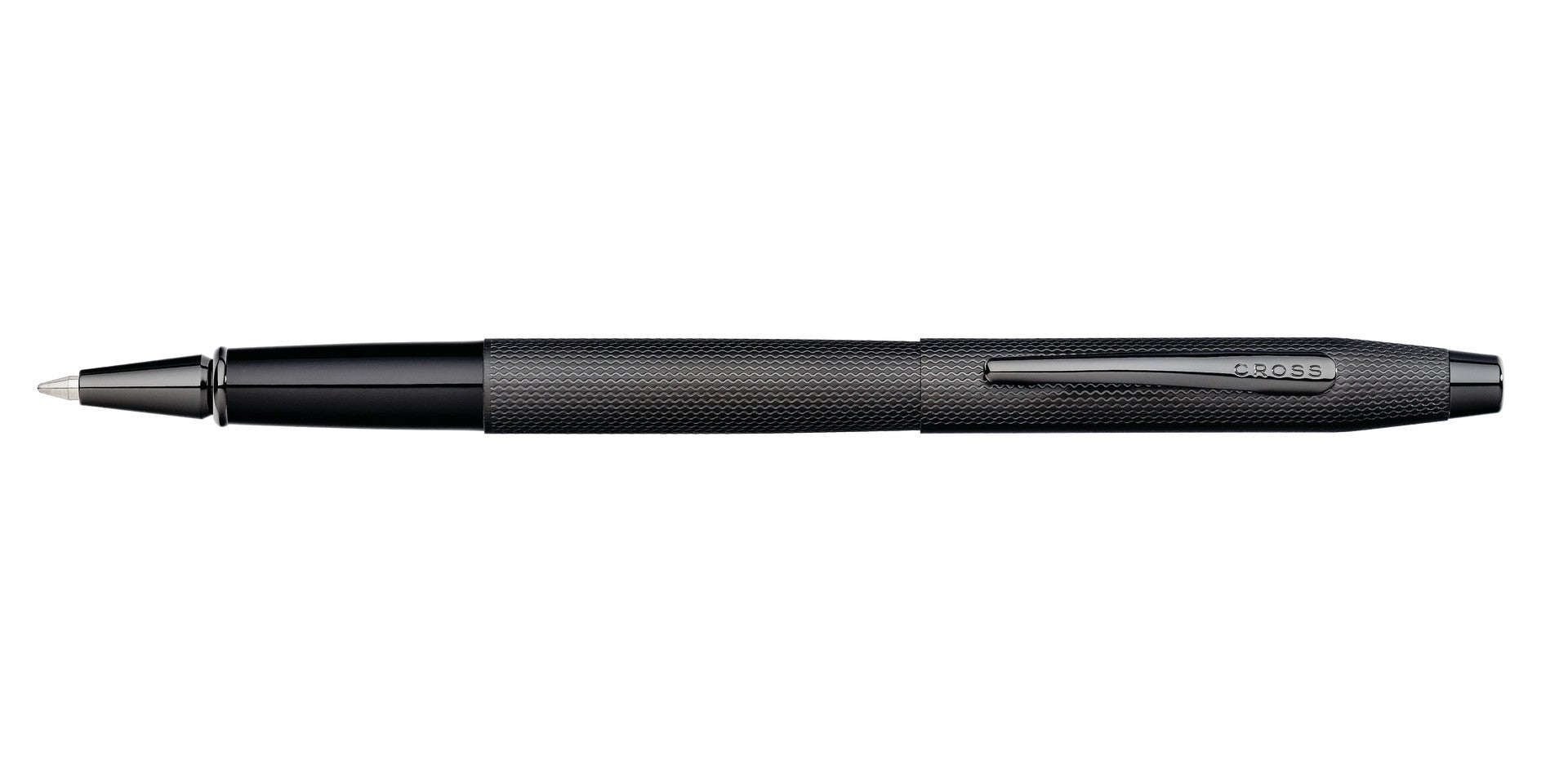 Lifestyle photo showing A.T. Cross Classic Century Brushed Black PVD Rollerball Pen - Nat in use - A.T. Cross