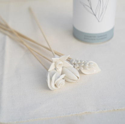 Product view 7 - Country Flowers Bamboo Diffuser Sticks Set - Kanju Interiors