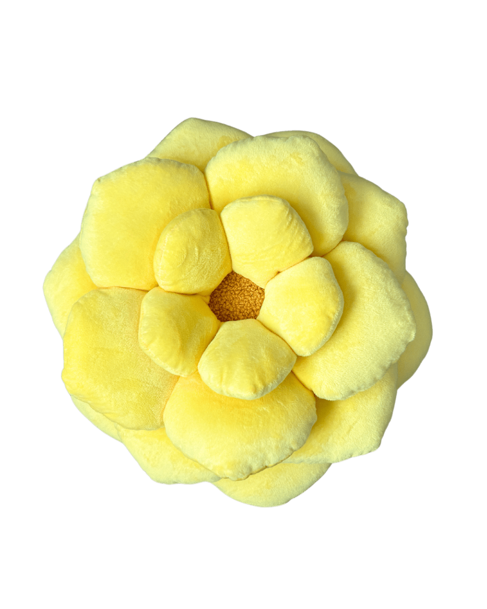 Lifestyle photo showing Camellia Plush Flower Pillow in use - Green Philosophy Co.
