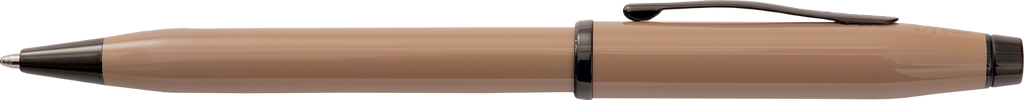 Lifestyle photo showing A.T. Cross Century II Earthy Beige Ballpoint Pen - Comfortable Pr in use - A.T. Cross