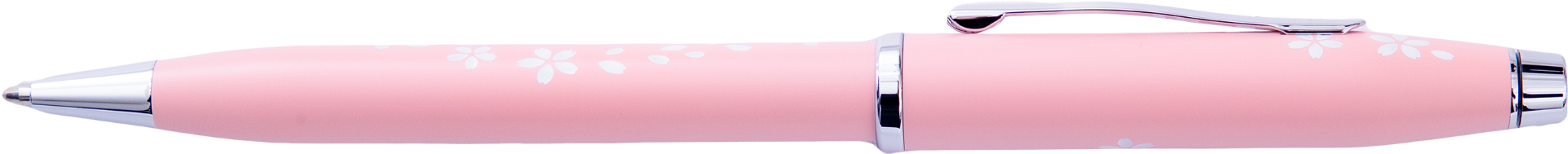 Lifestyle photo showing A.T. Cross Century II Cherry Blossom Pink Lacquer Ballpoint Pen - in use - A.T. Cross