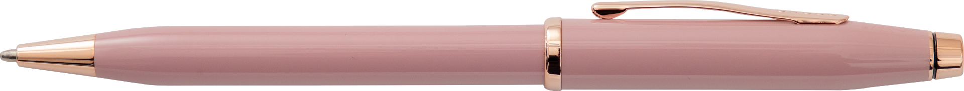 Lifestyle photo showing A.T. Cross Century II Smoky Pink with Rose Gold Plated Appointmen in use - A.T. Cross