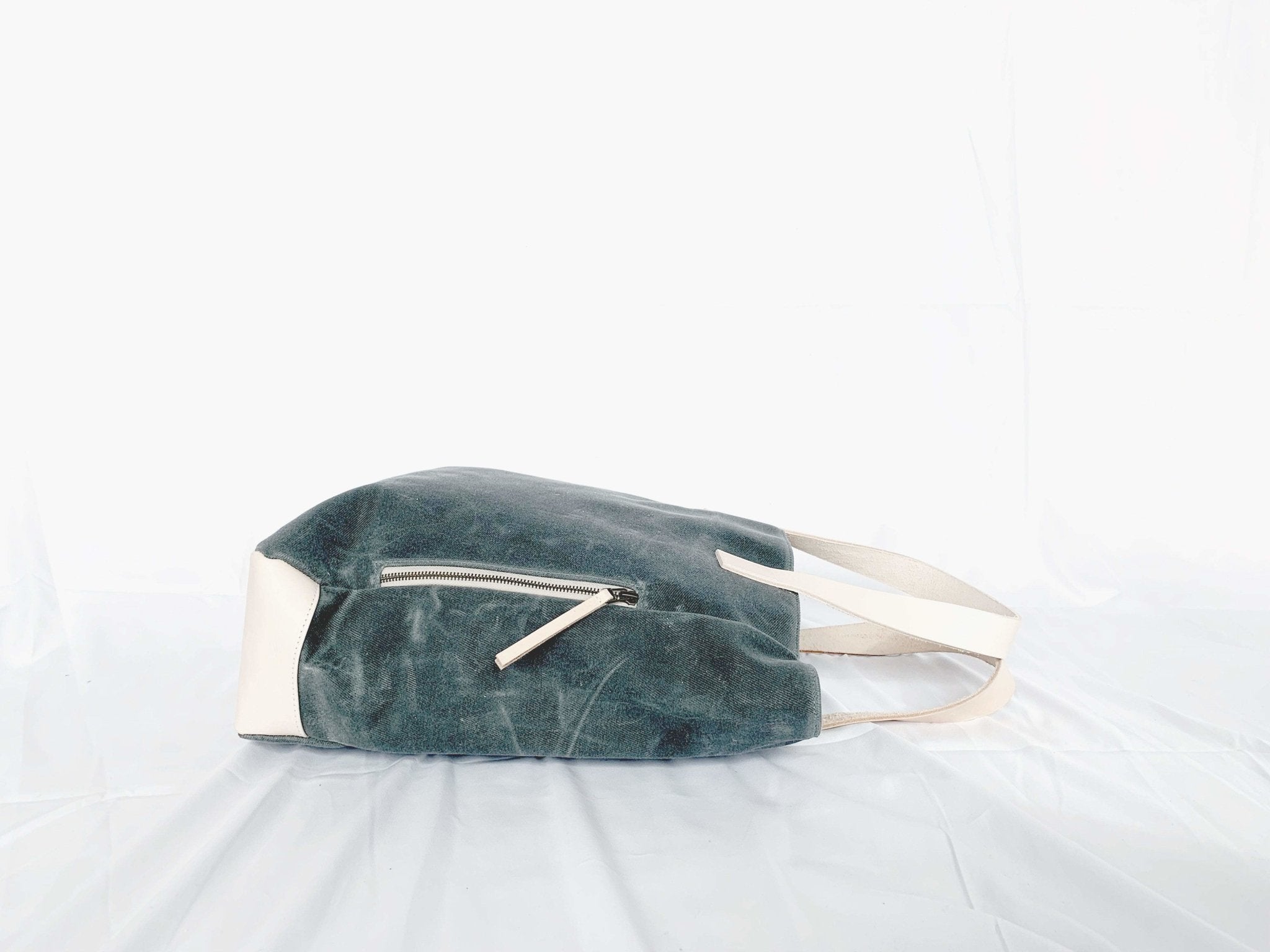 Product view 8 - Charcoal Grey Wax Canvas Tote Bag - The Morning Person - notebooks & honey