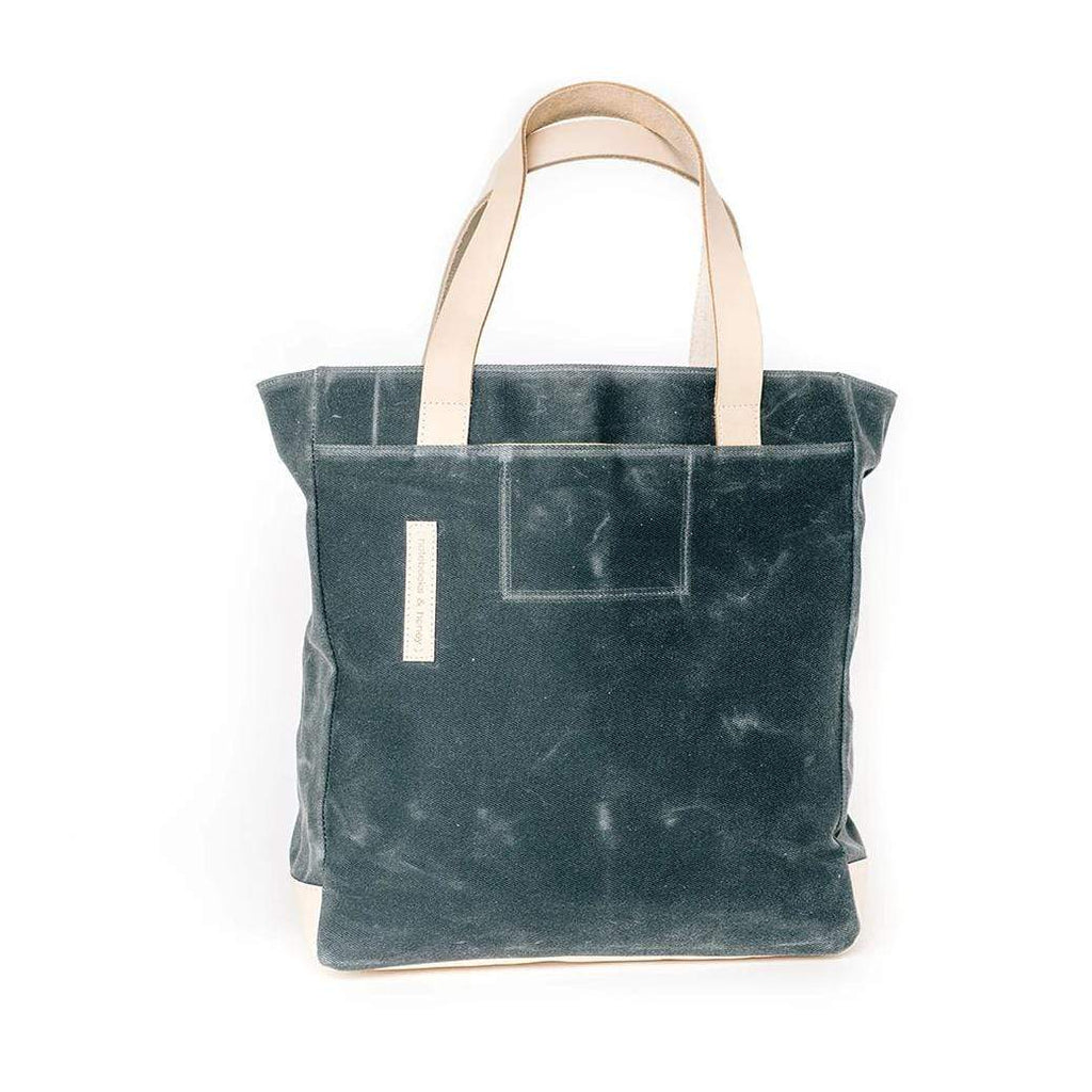 Product view 9 - Charcoal Grey Wax Canvas Tote Bag - The Morning Person - notebooks & honey
