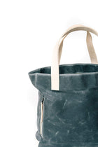 Product view 4 - Charcoal Grey Wax Canvas Tote Bag - The Morning Person - notebooks & honey