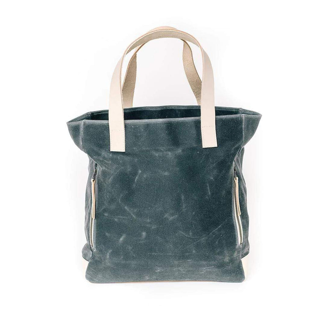 Product view 6 - Charcoal Grey Wax Canvas Tote Bag - The Morning Person - notebooks & honey