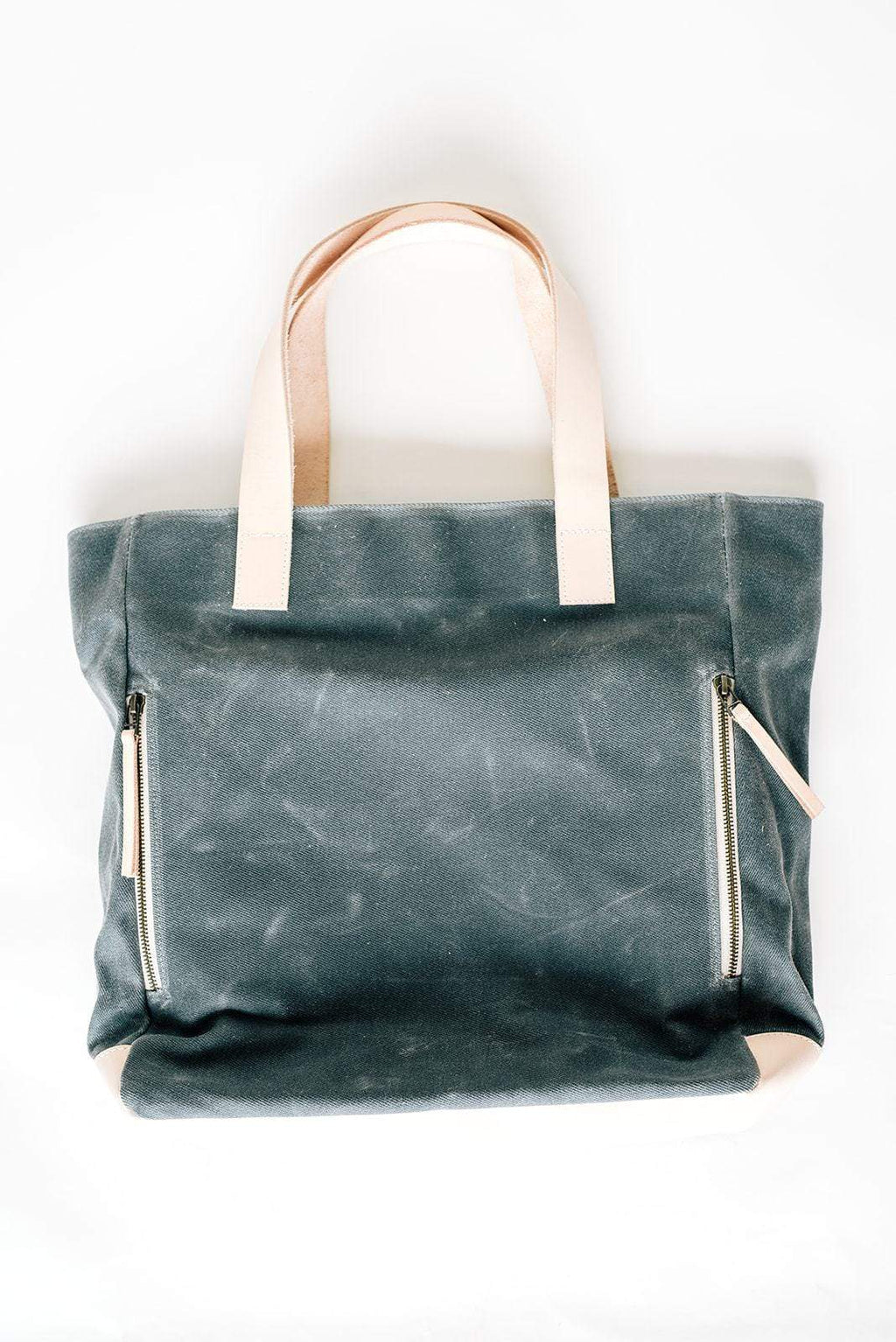 Product view 11 - Charcoal Grey Wax Canvas Tote Bag - The Morning Person - notebooks & honey