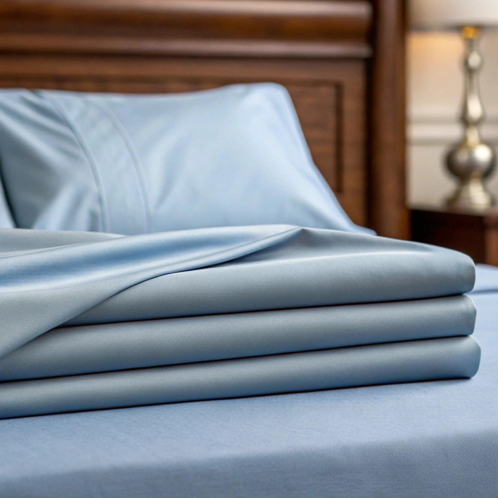 Lifestyle photo showing Copper Infused Bamboo Sheet Set | Antimicrobial Comfort in use - Bamboo is Better
