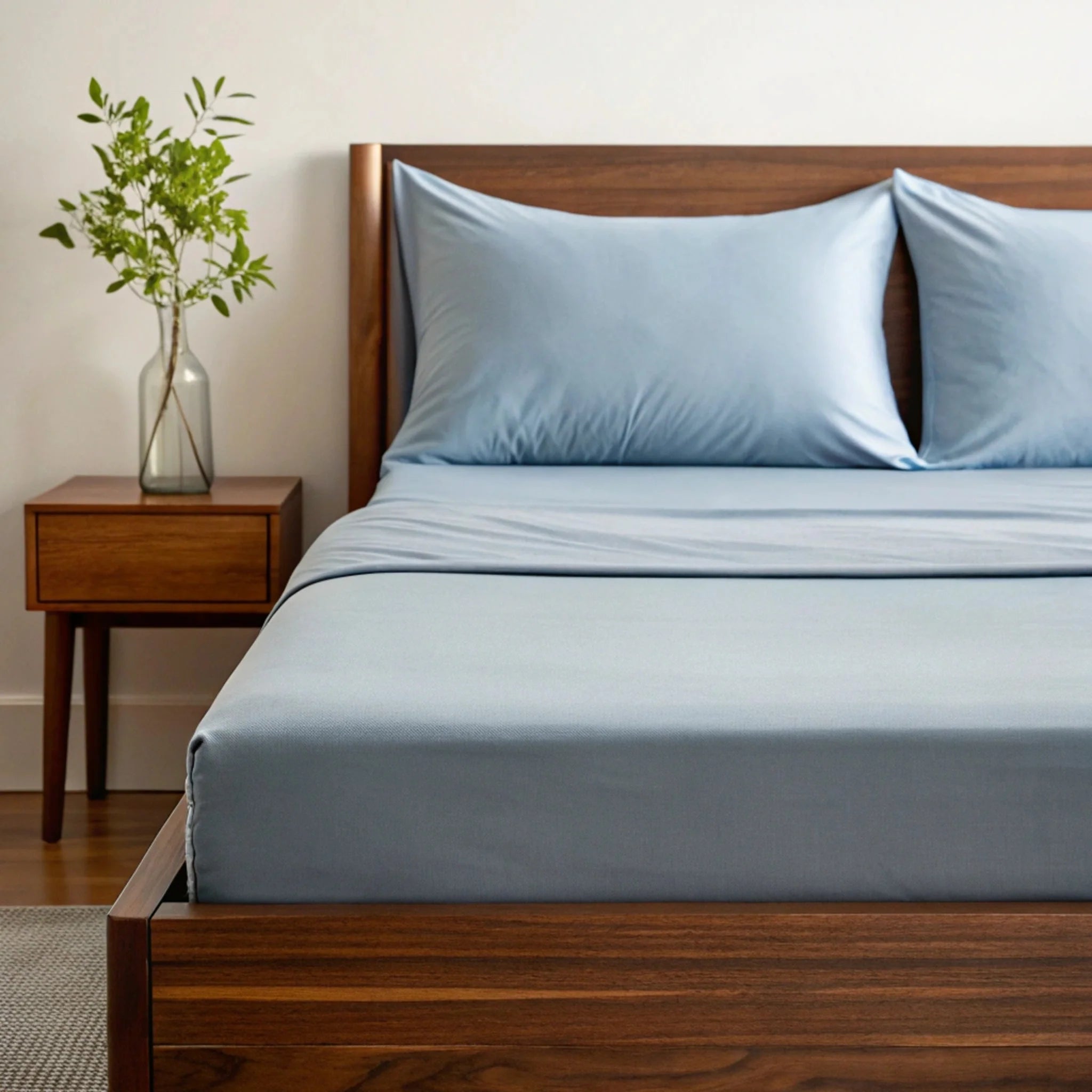 Close-up detail showing quality craftsmanship and materials - Copper Infused Bamboo Sheet Set | Antimicrobial Comfort