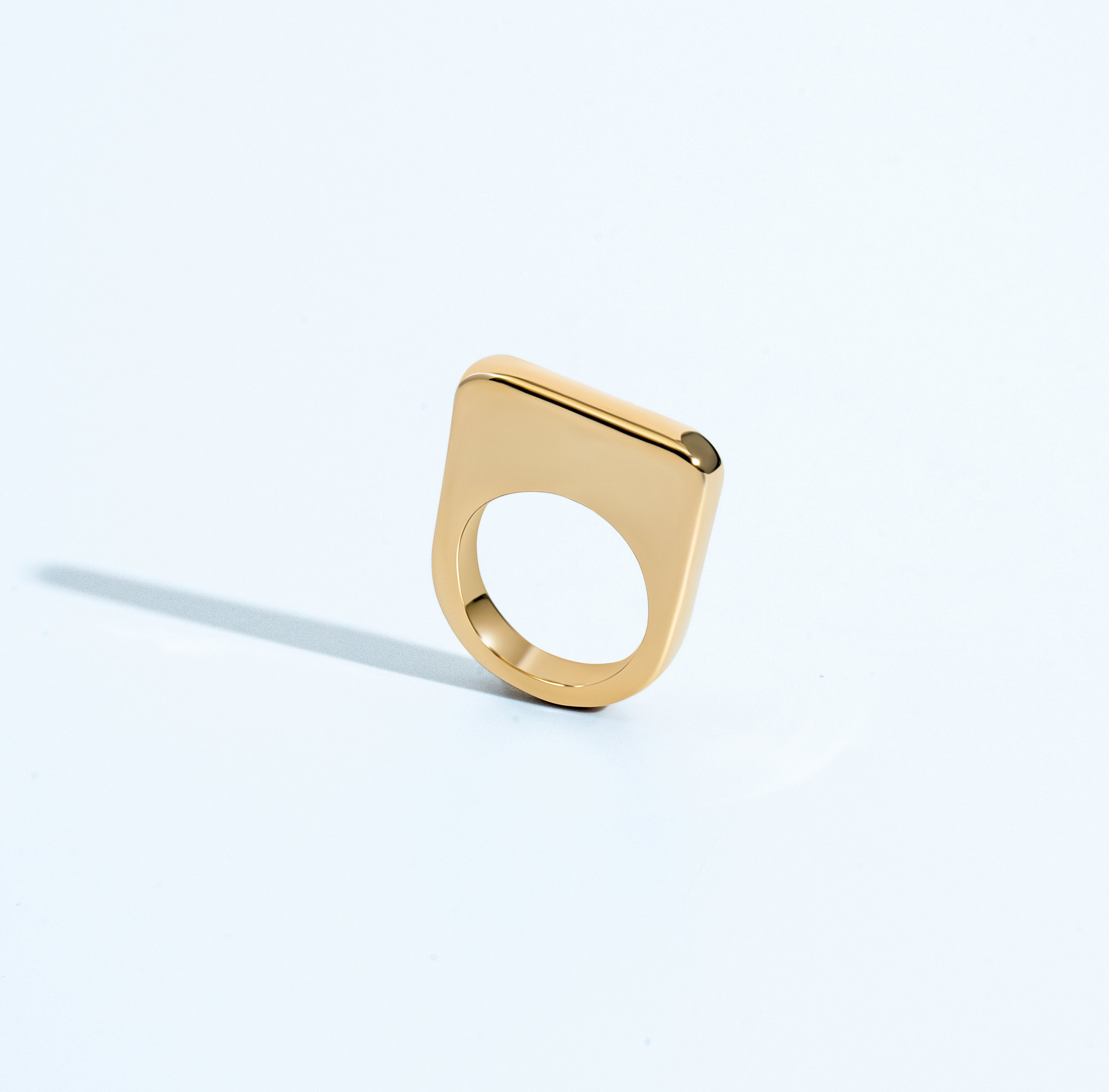 Close-up detail showing quality craftsmanship and materials - Lily Gold Ring