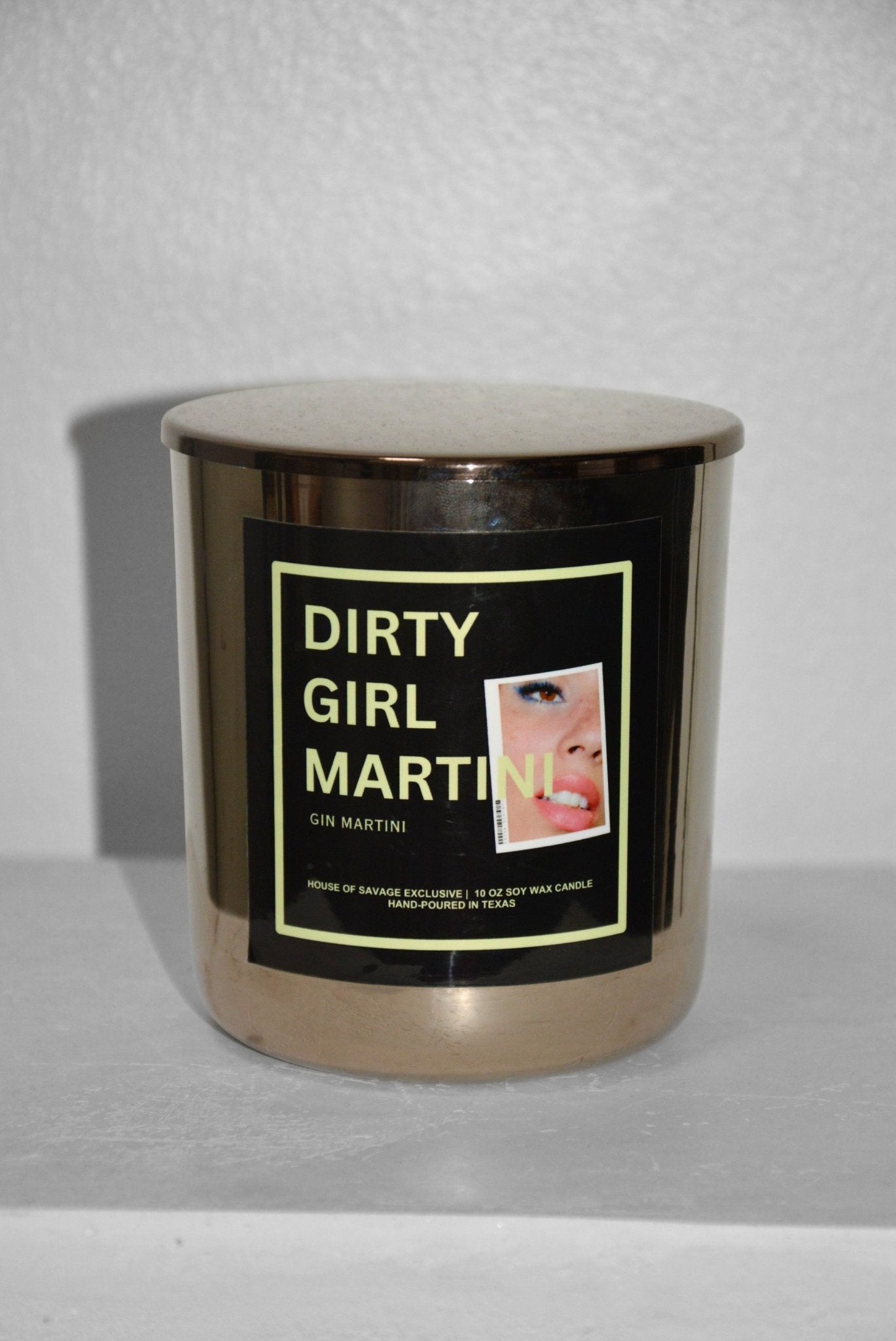 Product view 4 - DIRTY GIRL MARTINI CANDLE - House of Savage