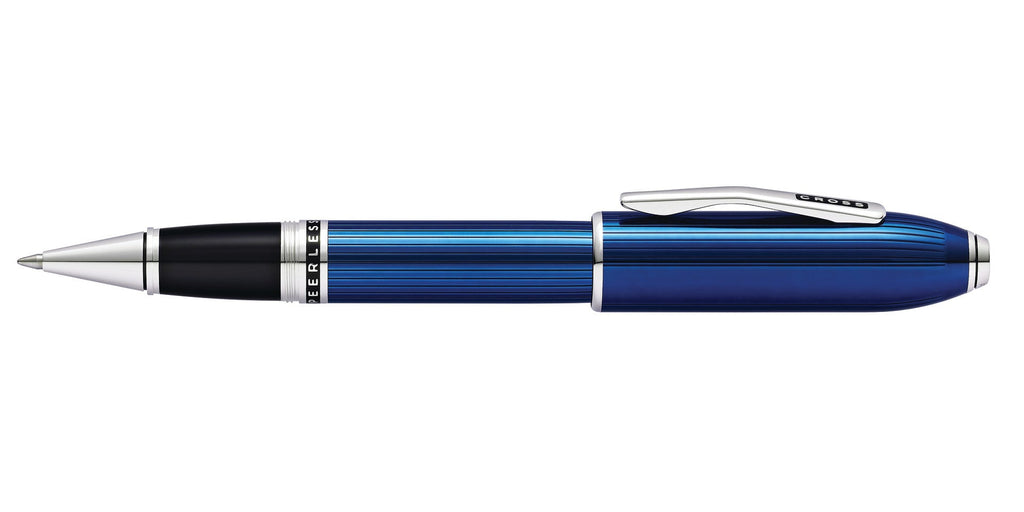 Product view 4 - A.T. Cross Peerless Translucent Quartz Blue Engraved Lacquer Platinum - A.T. Cross