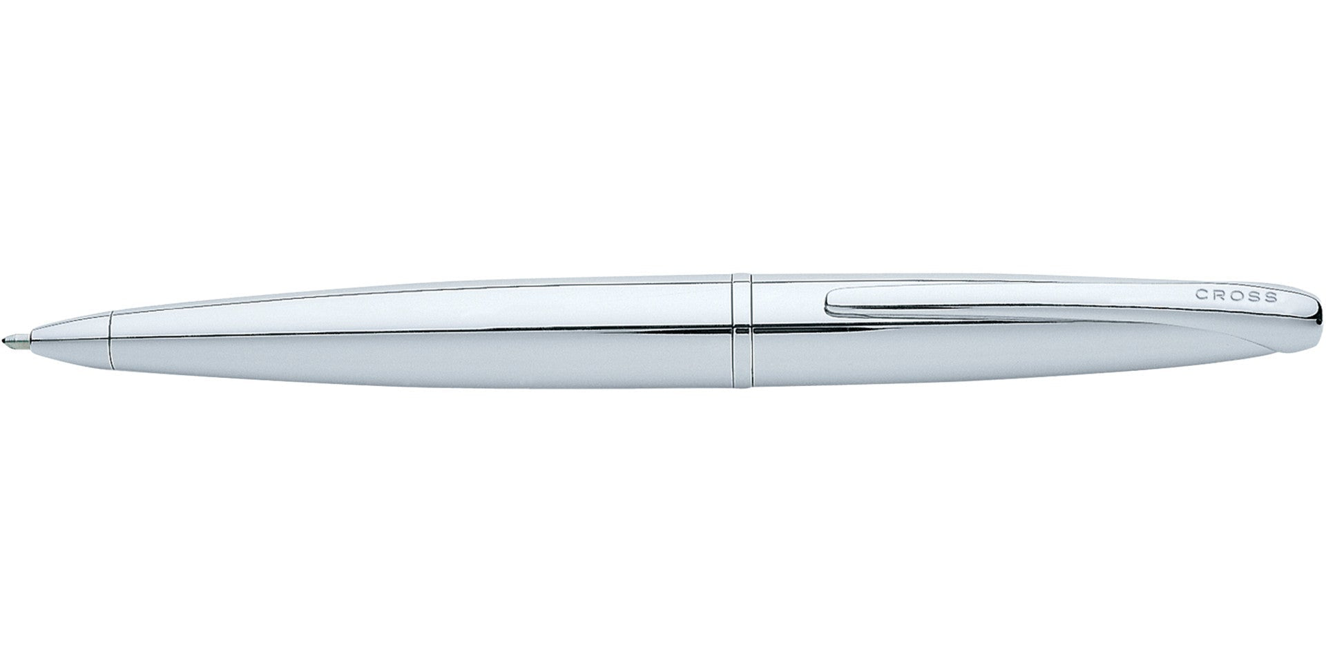 Lifestyle photo showing A.T. Cross ATX Pure Chrome Ballpoint Pen - Comfortable Profession in use - A.T. Cross