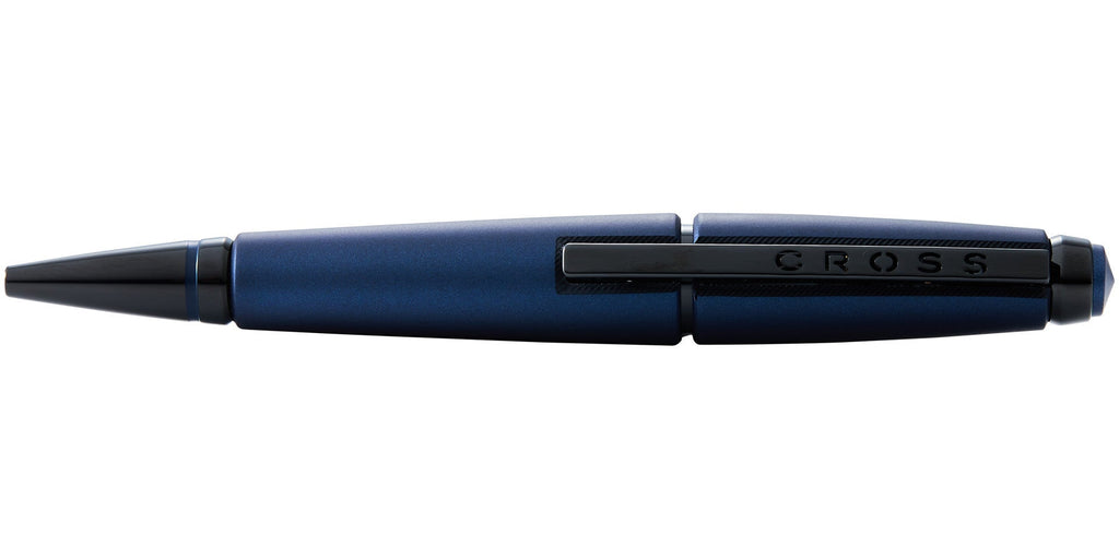 Product view 5 - A.T. Cross Edge Matte Blue Lacquer Gel Rollerball Pen - Natural Left-H - A.T. Cross