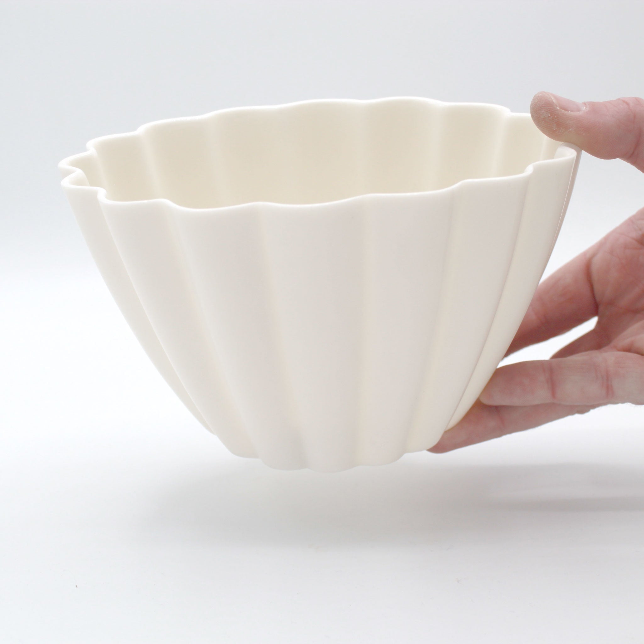 Aromatherapy candle with essential oils - Elysian Fluted Porcelain Candle Holder - Ember Collective