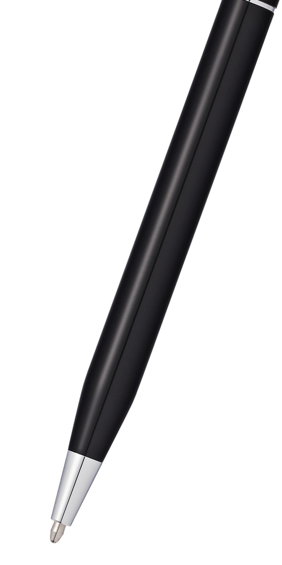 Close-up detail showing quality craftsmanship and materials - A.T. Cross Classic Century Black Lacquer Ballpoint Pen - Com