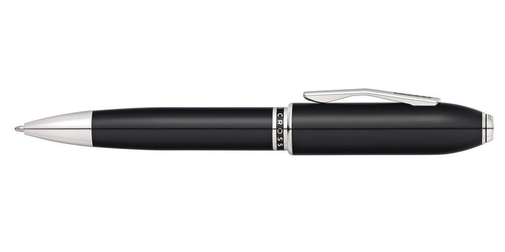 Lifestyle photo showing A.T. Cross Peerless Obsidian Black Lacquer with Platinum Plated A in use - A.T. Cross