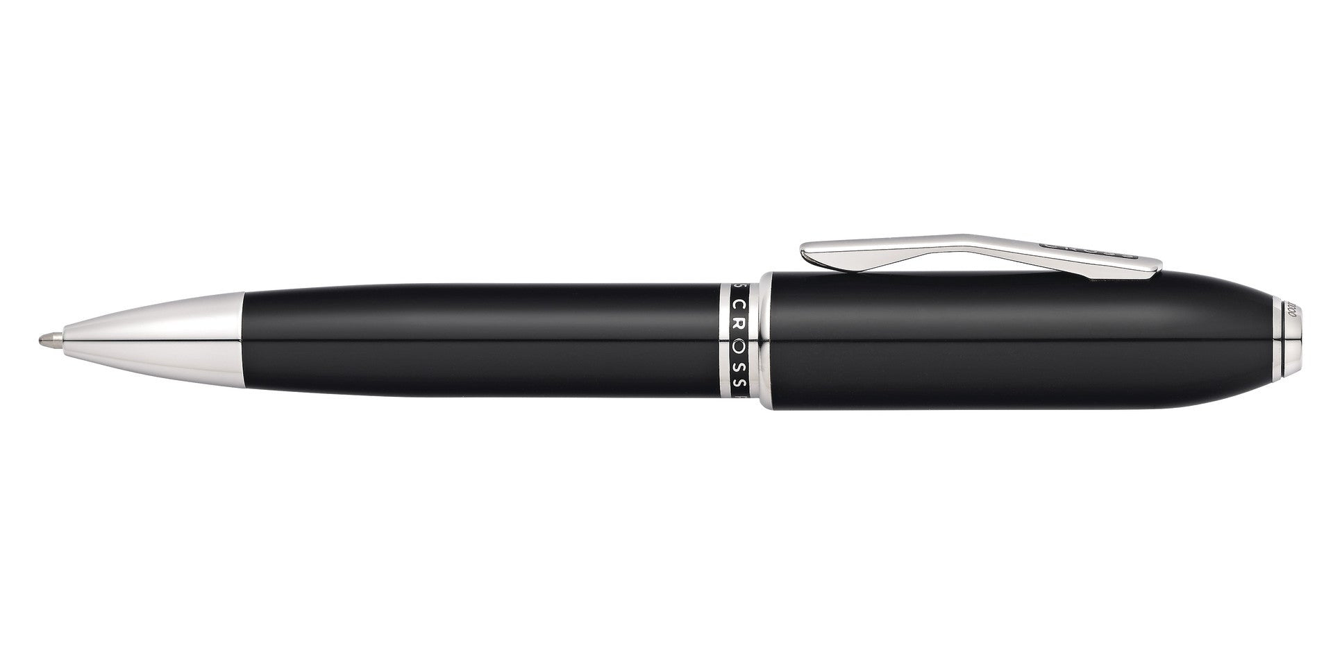Lifestyle photo showing A.T. Cross Peerless Obsidian Black Lacquer with Platinum Plated A in use - A.T. Cross