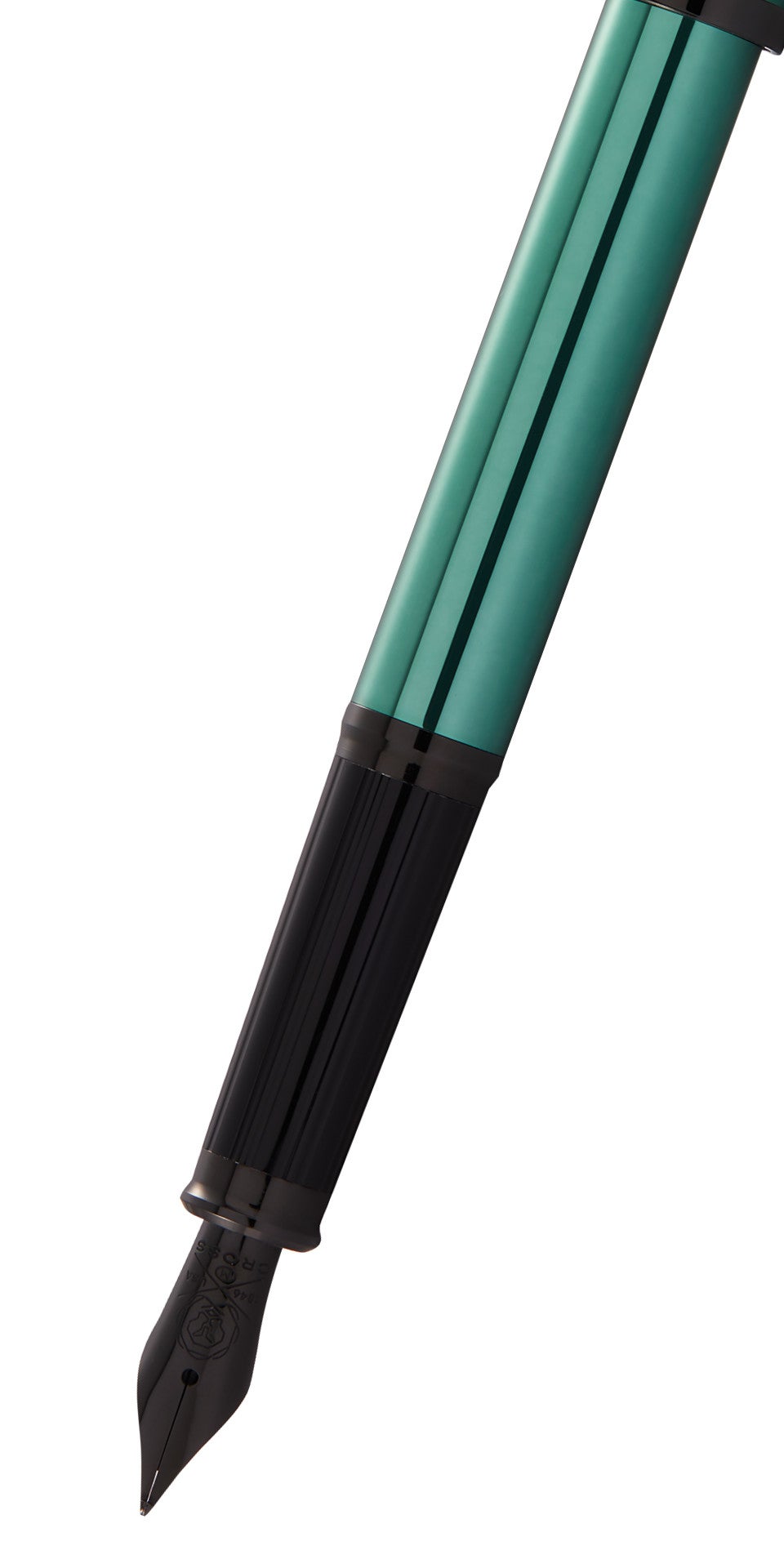Close-up detail showing quality craftsmanship and materials - A.T. Cross Century II Translucent Green Lacquer Fine Nib Fou