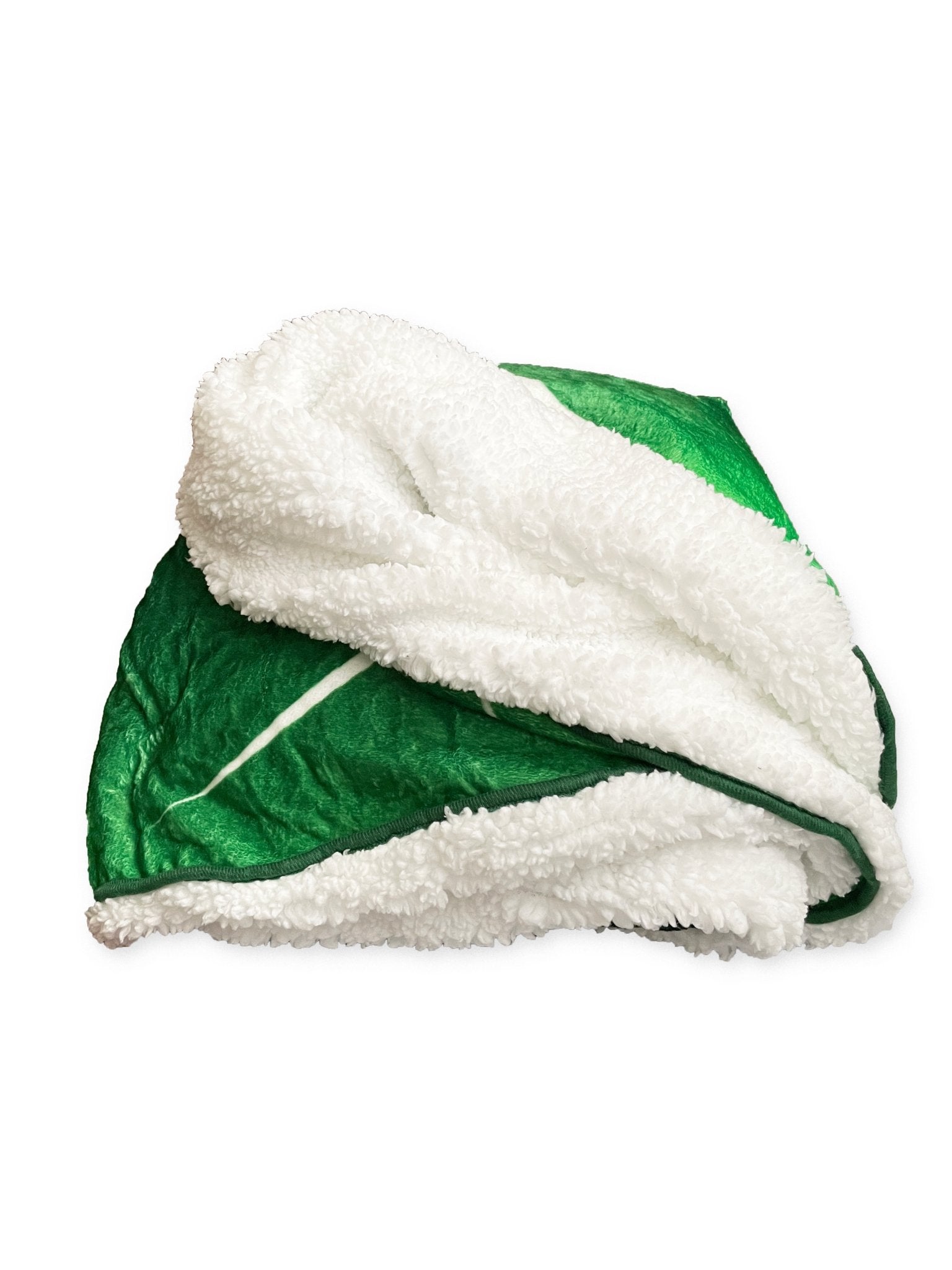 Lifestyle photo showing Gloriosum Giant Leaf Blanket in use - Green Philosophy Co.
