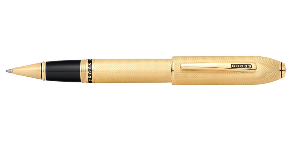 Close-up detail showing quality craftsmanship and materials - A.T. Cross Peerless 23KT Heavy Gold Plate with Gold Plated A
