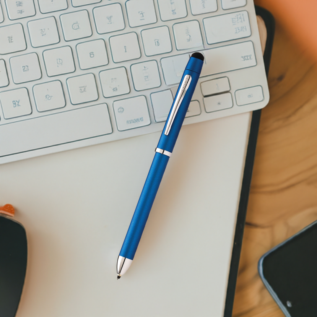 Product view 5 - A.T. Cross Tech3+ Metallic Blue Multifunction Pen - Natural Left-Hande - A.T. Cross