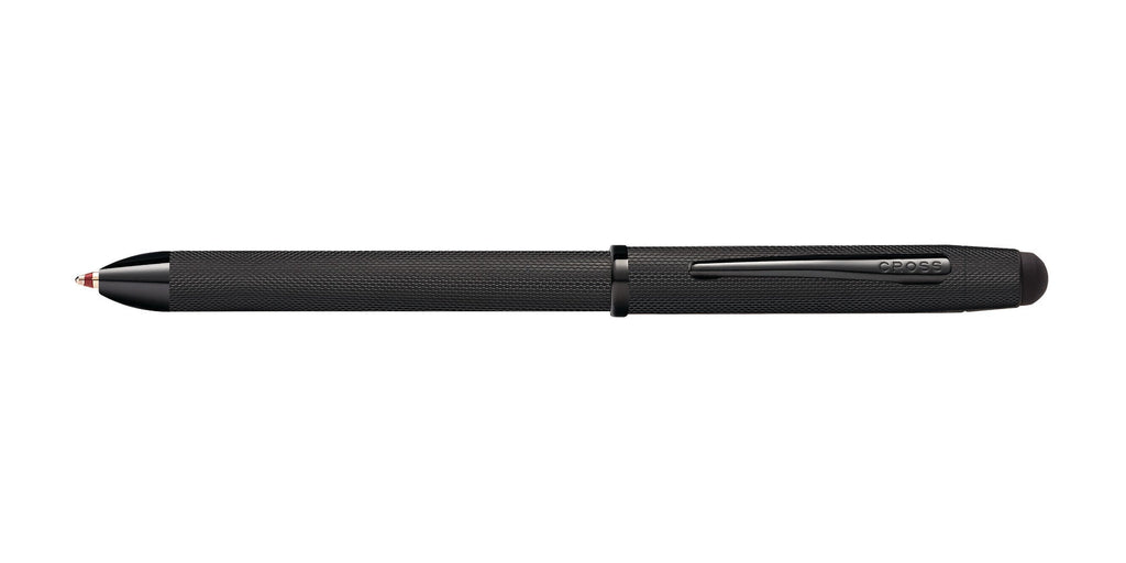 Lifestyle photo showing A.T. Cross Tech3+ Brushed Black PVD Multifunction Pen - Natural L in use - A.T. Cross