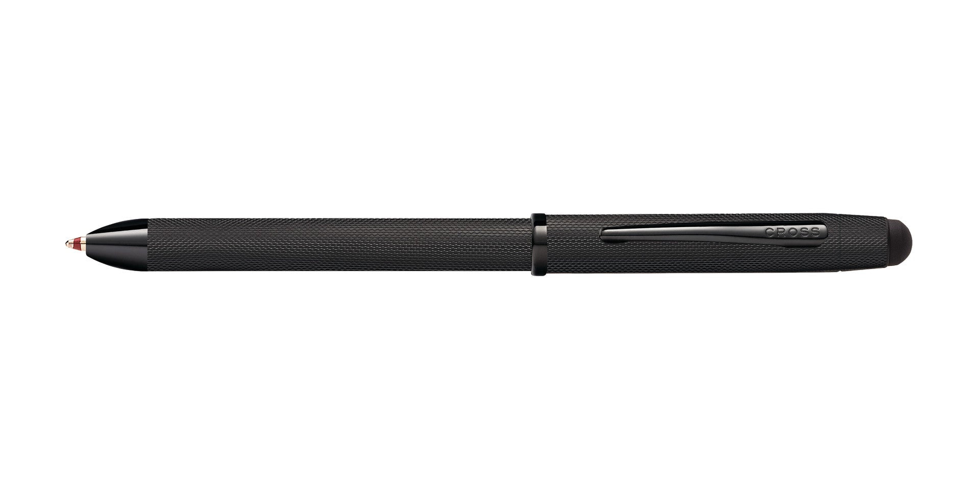Lifestyle photo showing A.T. Cross Tech3+ Brushed Black PVD Multifunction Pen - Natural L in use - A.T. Cross