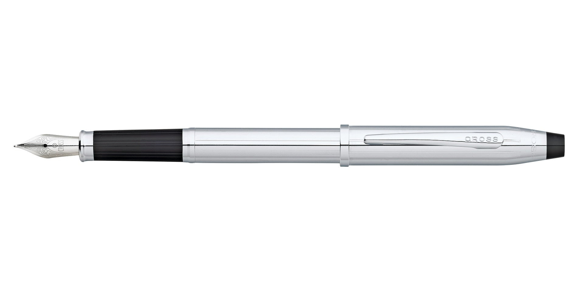 Lifestyle photo showing A.T. Cross Century II Lustrous Chrome Fine Nib Fountain Pen - Smu in use - A.T. Cross