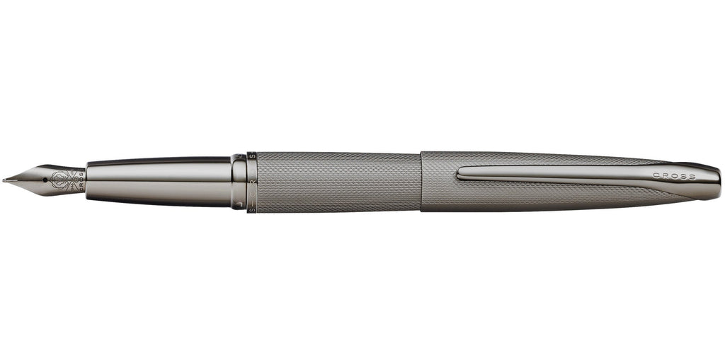 Product view 4 - A.T. Cross ATX Sandblasted Titanium Gray Stainless Steel Medium Nib Fo - A.T. Cross