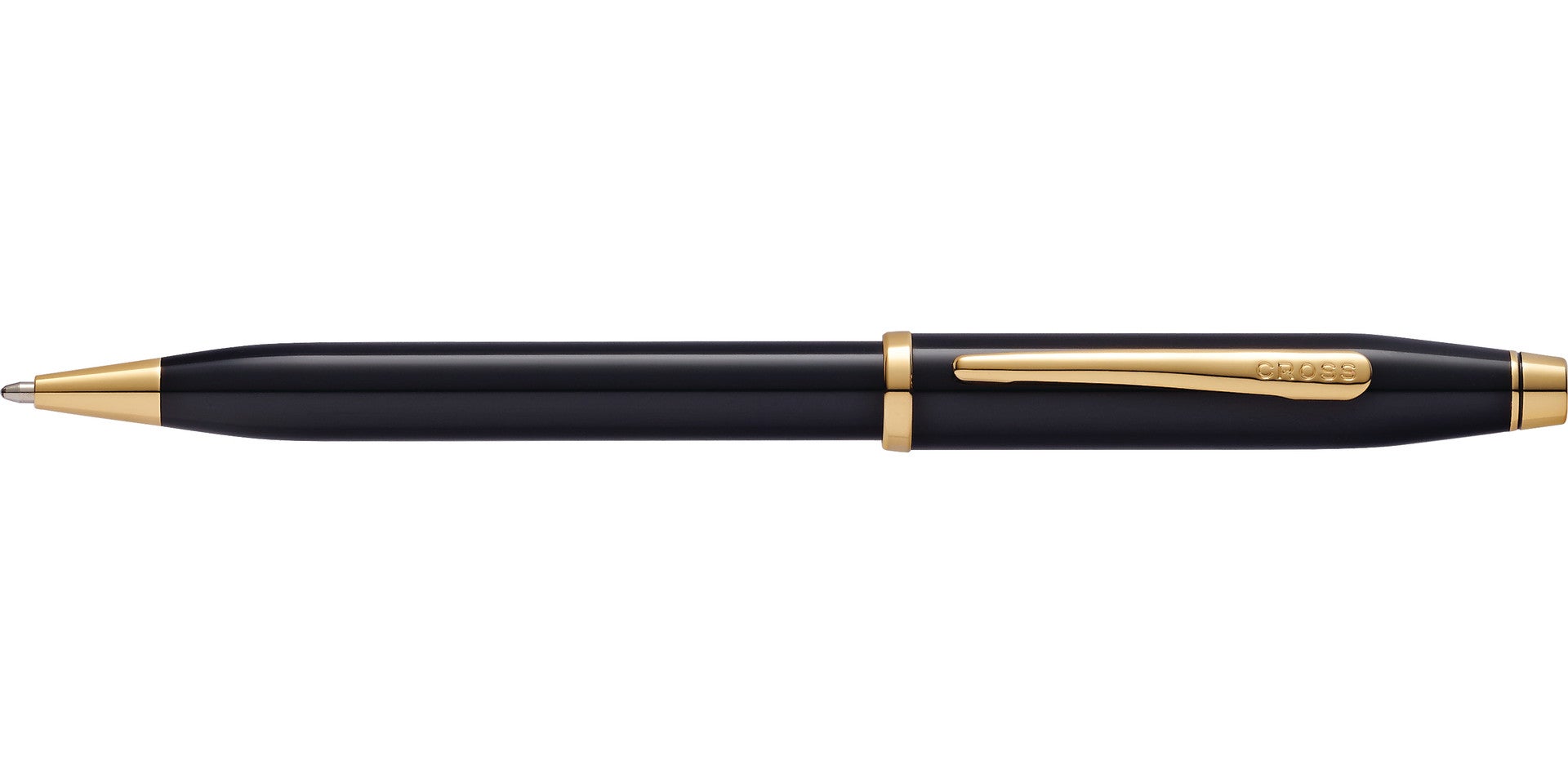 Lifestyle photo showing A.T. Cross Century II Classic Black Ballpoint Pen - Comfortable P in use - A.T. Cross