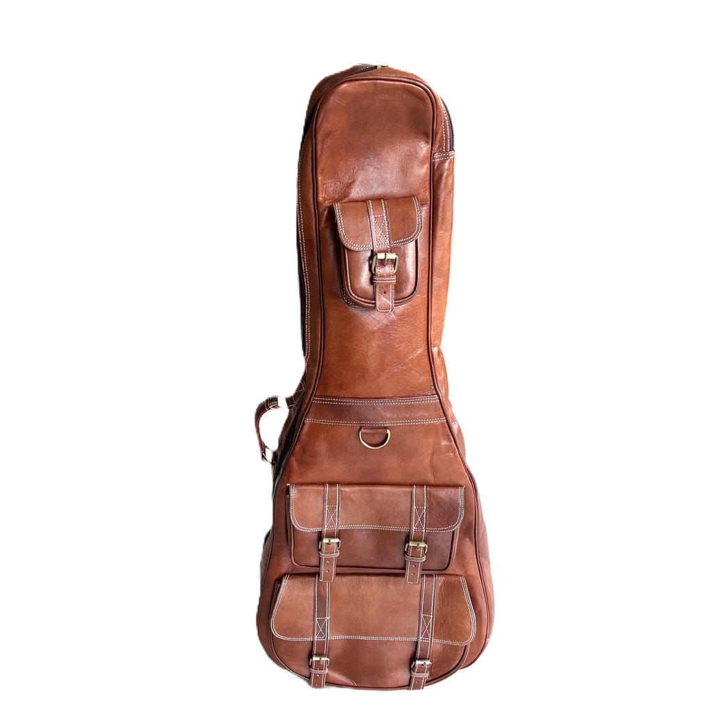 Product view 4 - Personalized Leather Guitar Case - Classy Leather Bags