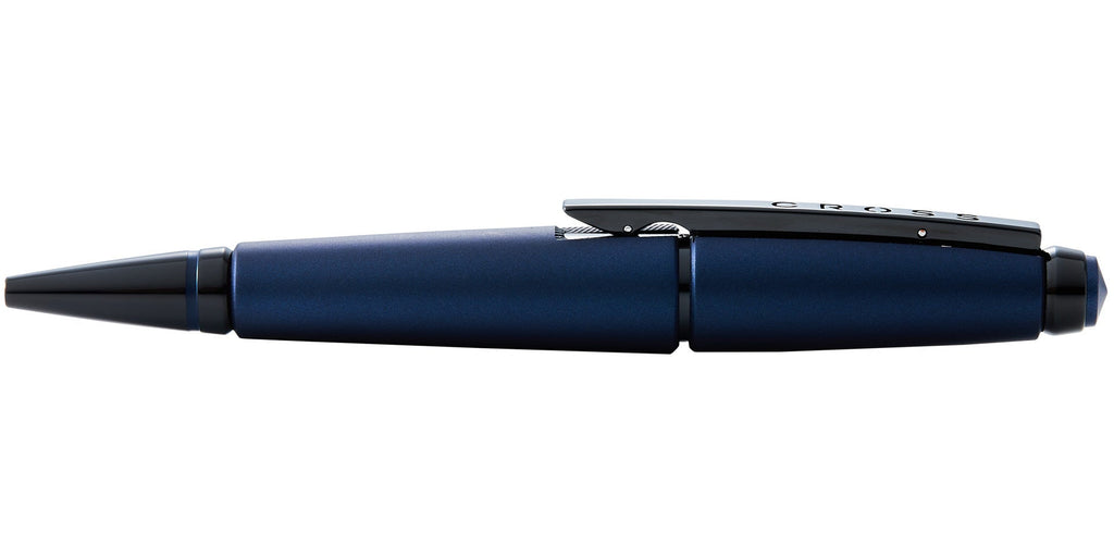 Product view 6 - A.T. Cross Edge Matte Blue Lacquer Gel Rollerball Pen - Natural Left-H - A.T. Cross