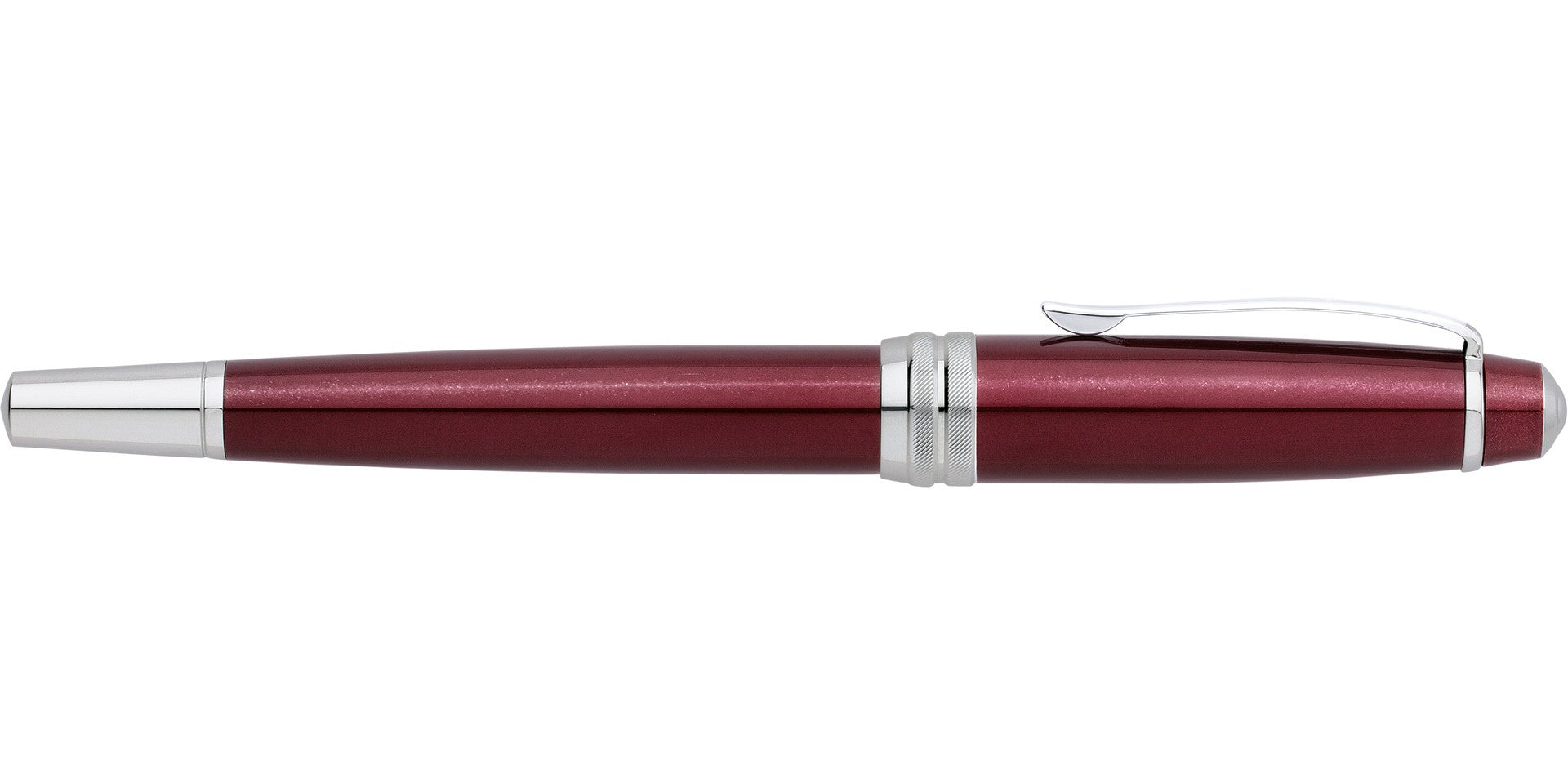 Product view 6 - A.T. Cross Bailey Red Lacquer Stainless Steel Medium Nib Fountain Pen - A.T. Cross
