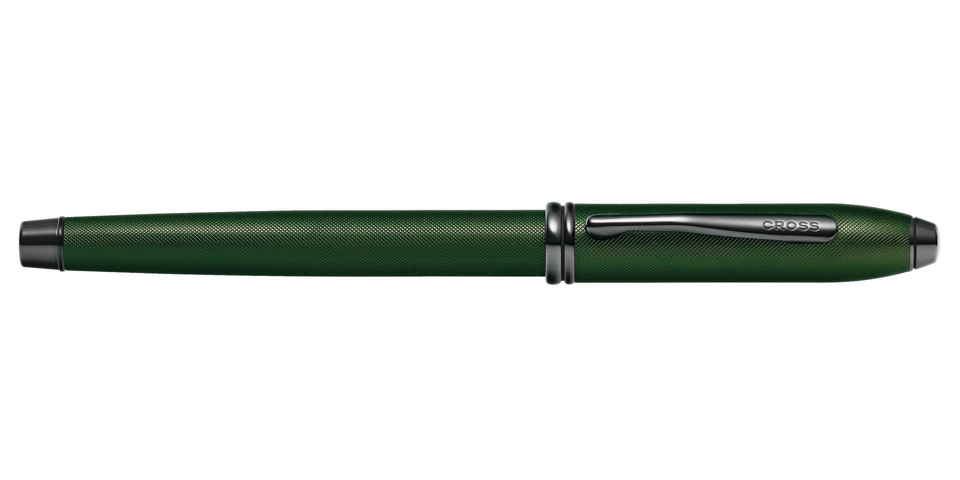 Product view 5 - A.T. Cross Townsend Matte Green PVD Micro-knurl Rollerball Pen - Natur - A.T. Cross