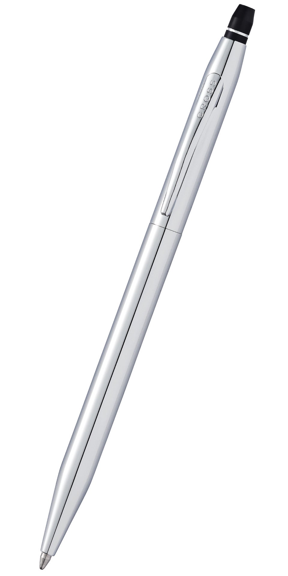 Lifestyle photo showing A.T. Cross Click Chrome Ballpoint Pen and Pencil Gift Set - Comfo in use - A.T. Cross