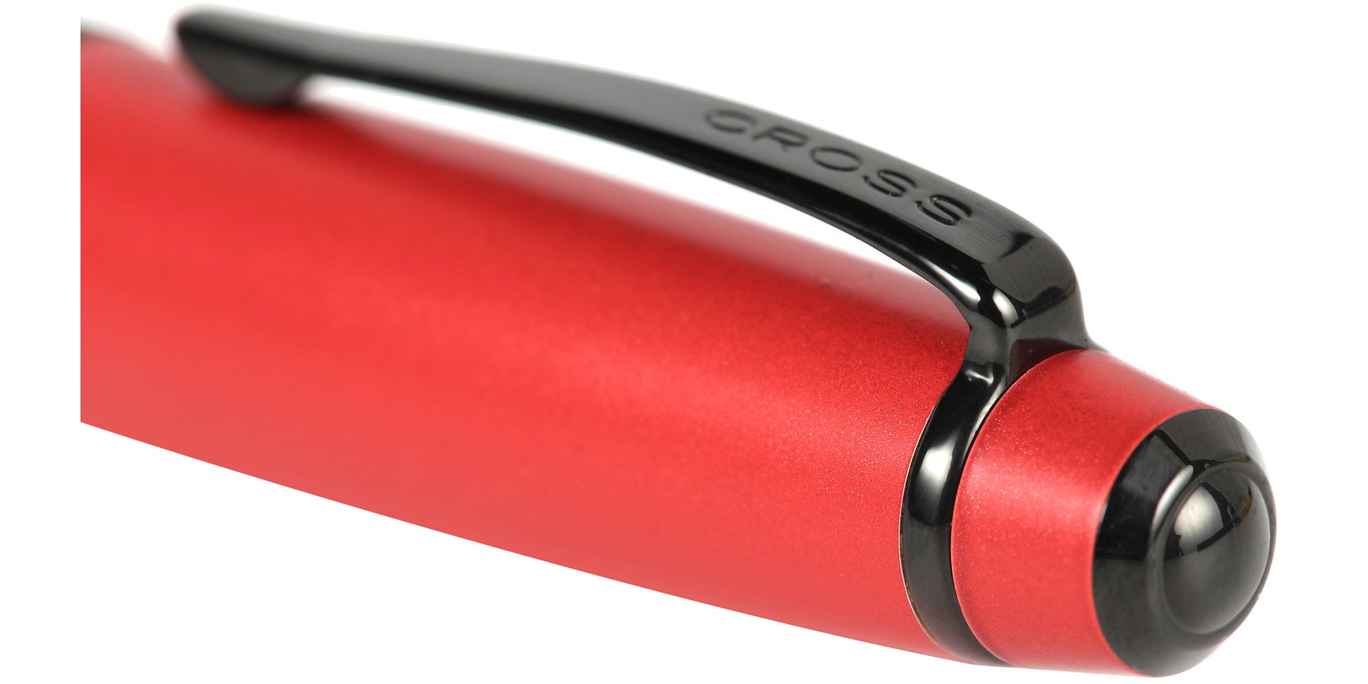 Lifestyle photo showing A.T. Cross Bailey Matte Red Lacquer Ballpoint Pen - Comfortable P in use - A.T. Cross