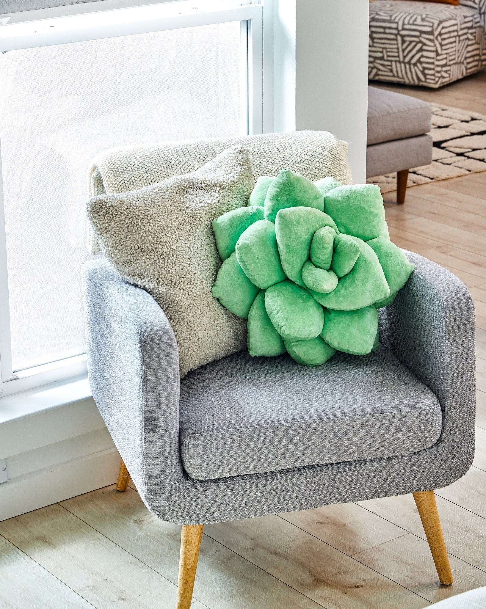 Close-up detail showing quality craftsmanship and materials - Lil' Pop Succulent®  - Sage Green