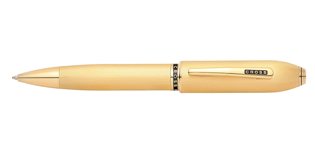 Close-up detail showing quality craftsmanship and materials - A.T. Cross Peerless 23KT Heavy Gold Plate with Gold Plated A